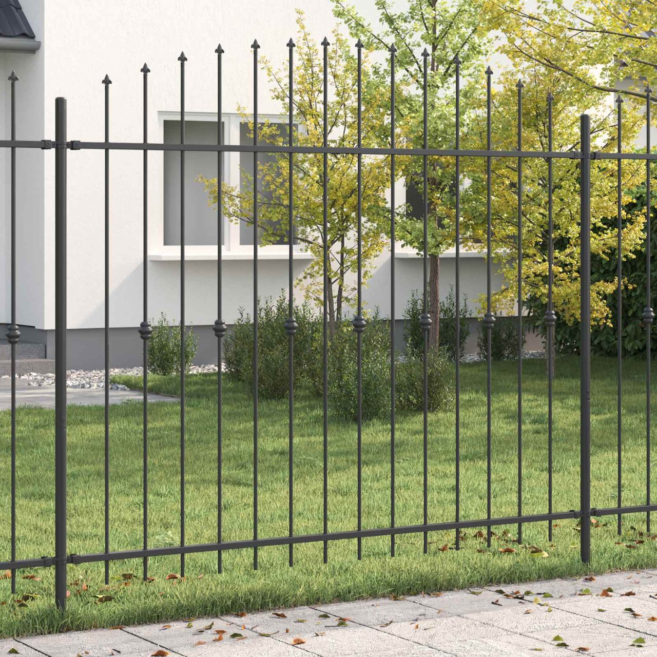 Spießzaun Asten Schwarz
