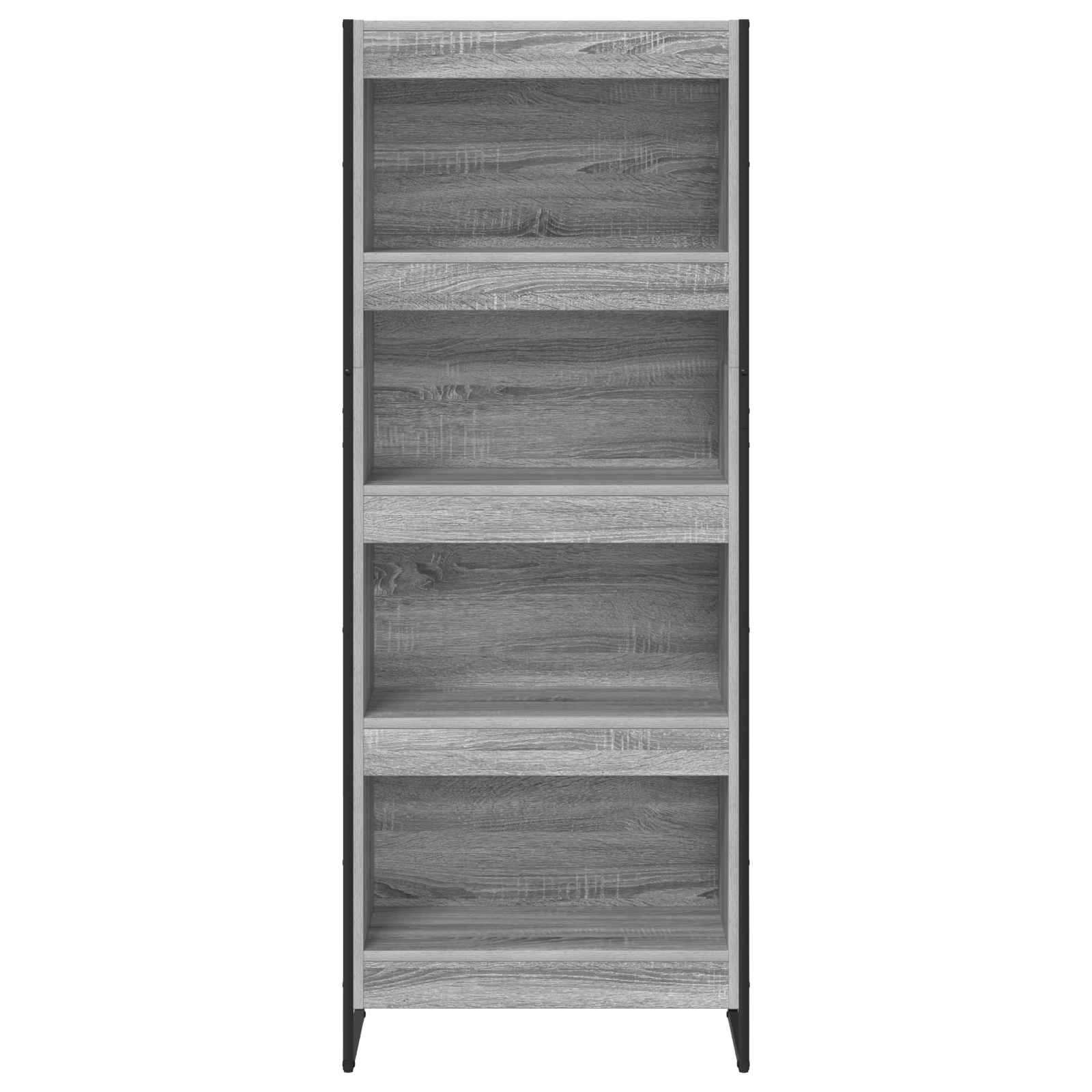 Bücherregal 2 pcs Schwarz Eichen-Optik 60 x 30 x 189,5 cm