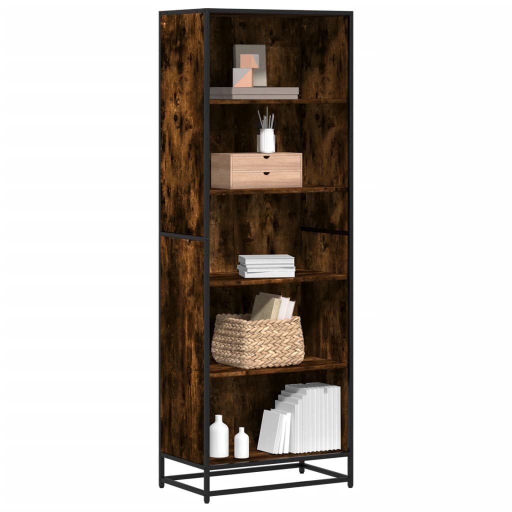 Bücherregal Schwarz 60x35x139 cm Holzwerkstoff