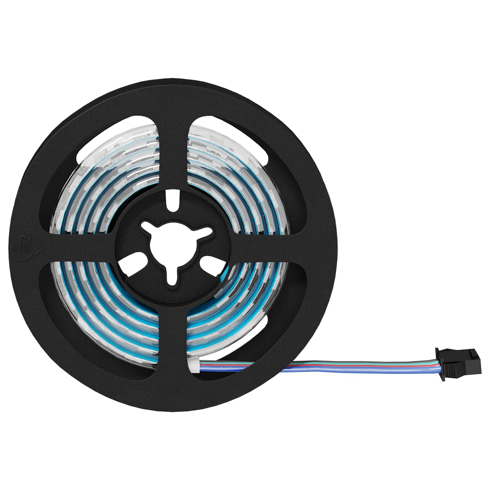 LED Streifen 2 pcs Schwarz und Transparent 3000 mm
