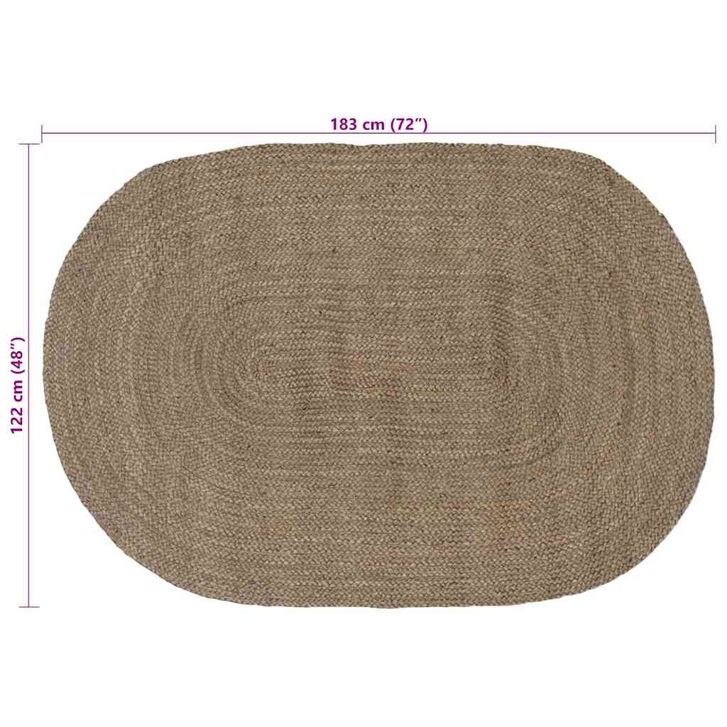 Bereichsteppiche Natur 100 x 152 cm Jute