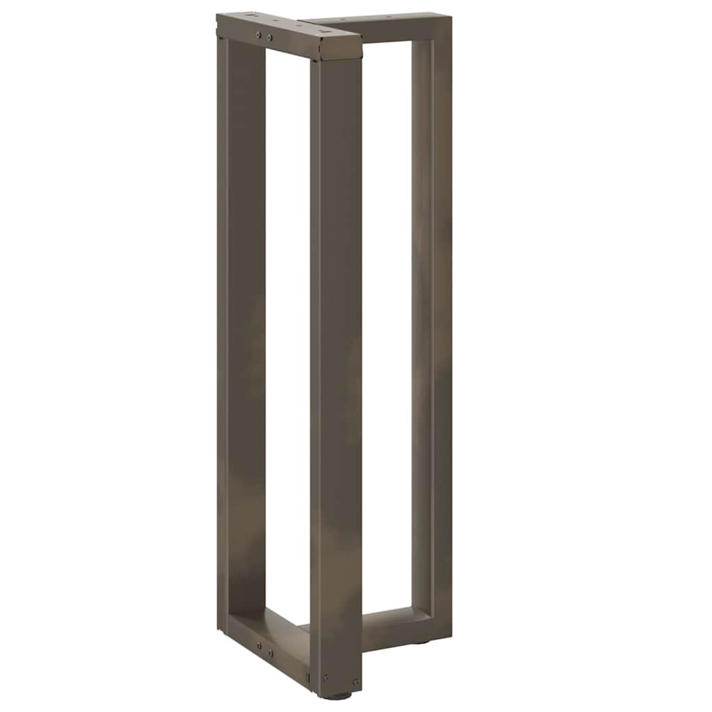 Couchtischbeine T-Form 2 Stk. Schwarz 30x25x(30-31) cm Stahl