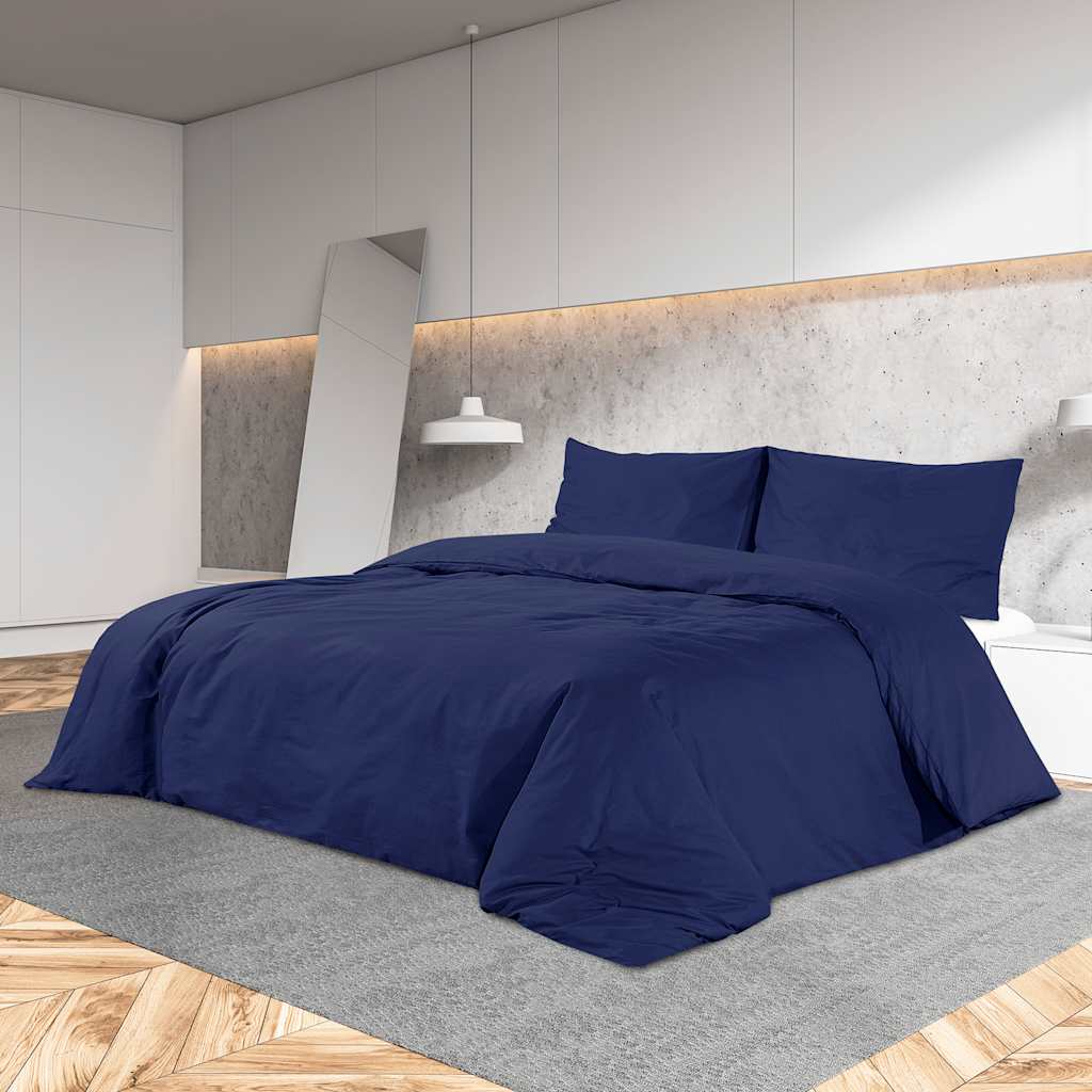Bettwäsche-Set Anthrazit 140x200 cm Leichte Mikrofaser
