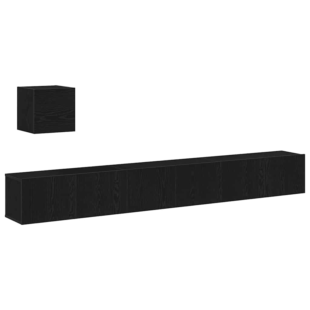 4-tlg. TV-Schrank-Set Weiß Holzwerkstoff