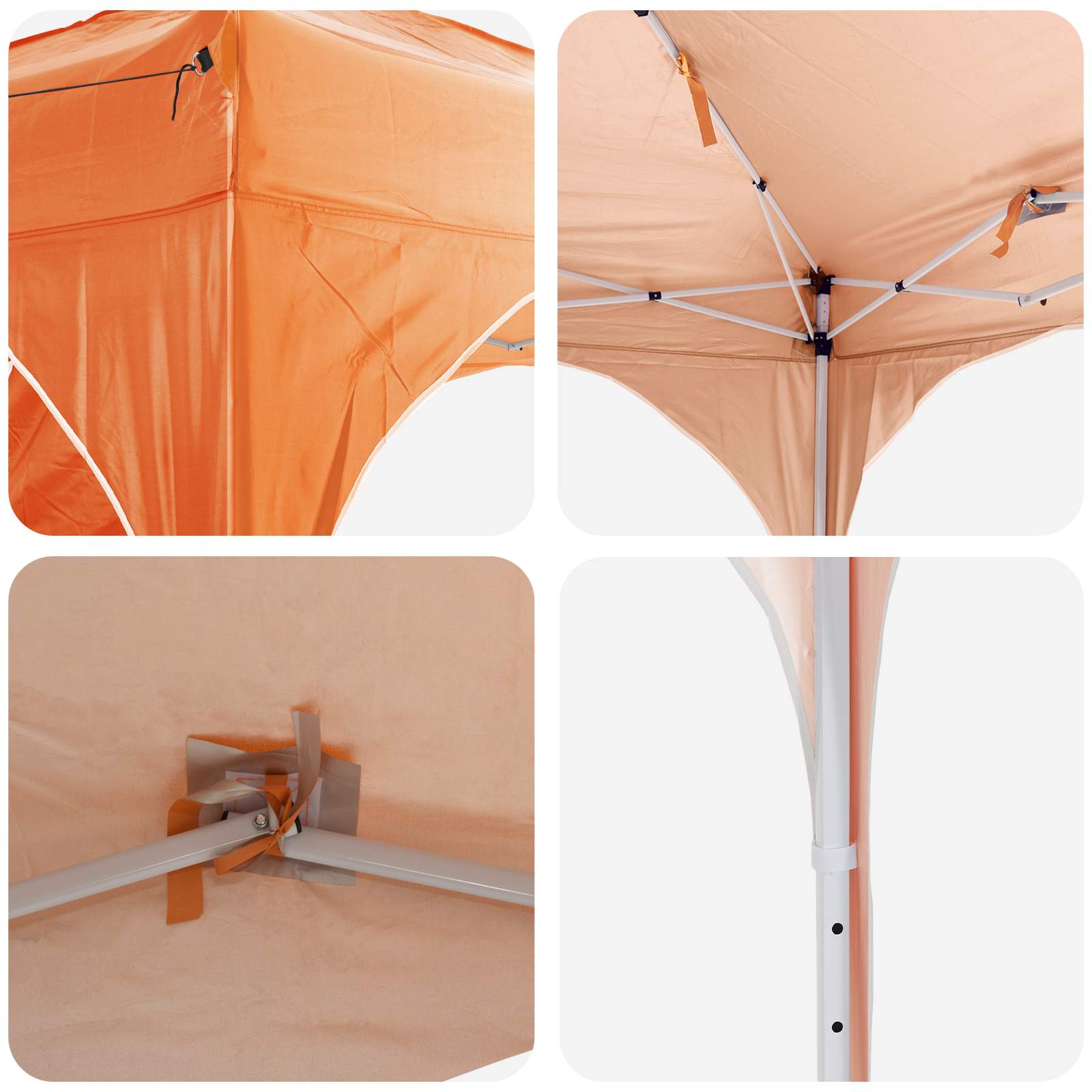 Pop-up Partyzelt 194 x 194 x 245 cm Creme
