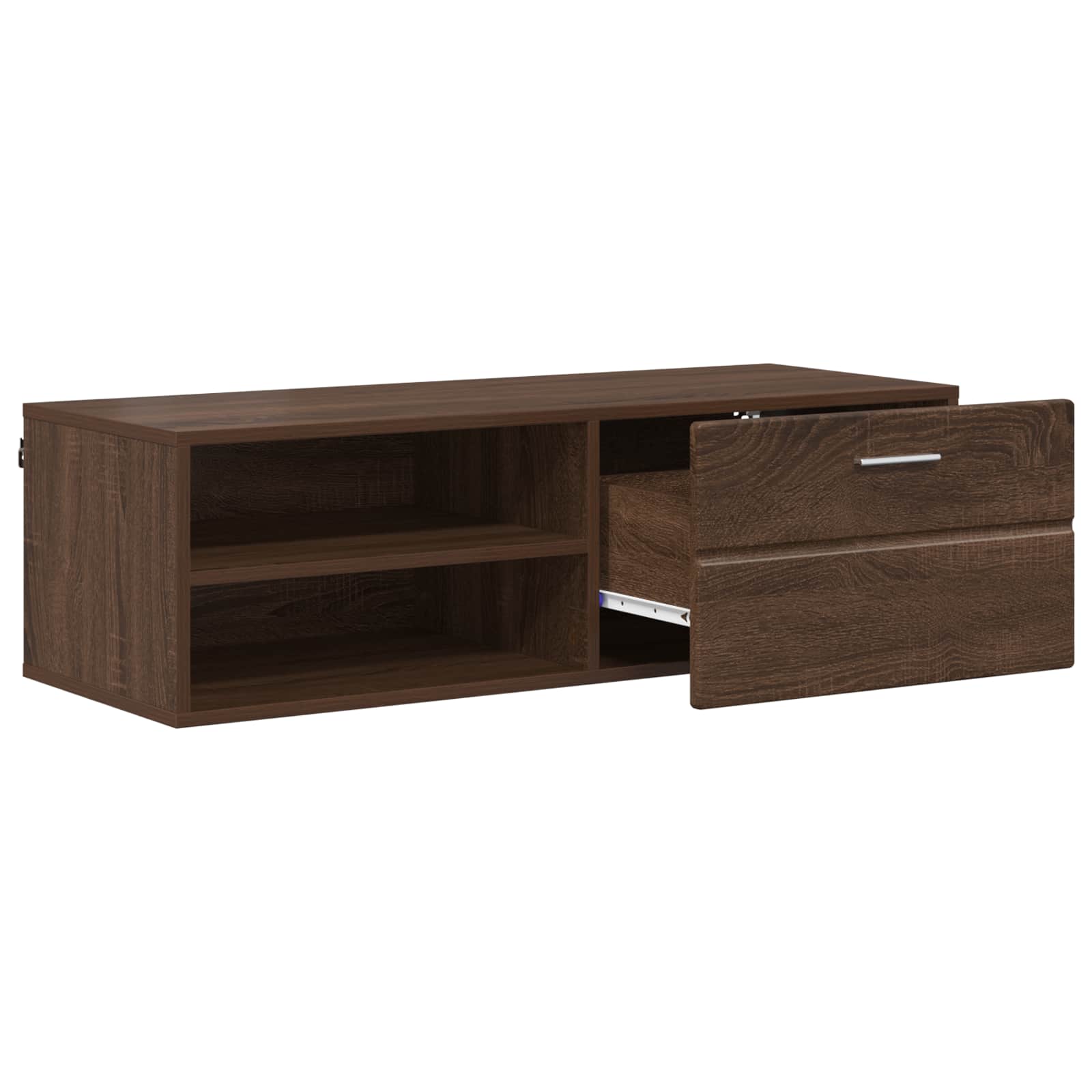 Highboard mit Regal FLORIN Weiß 60 x 35 x 182 cm Holzwerkstoff
