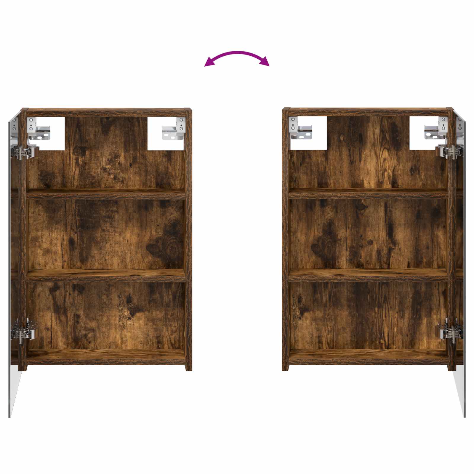 Badezimmerschrank-Set 3 pcs 80 x 10,5 x 50 cm Holzwerkstoff