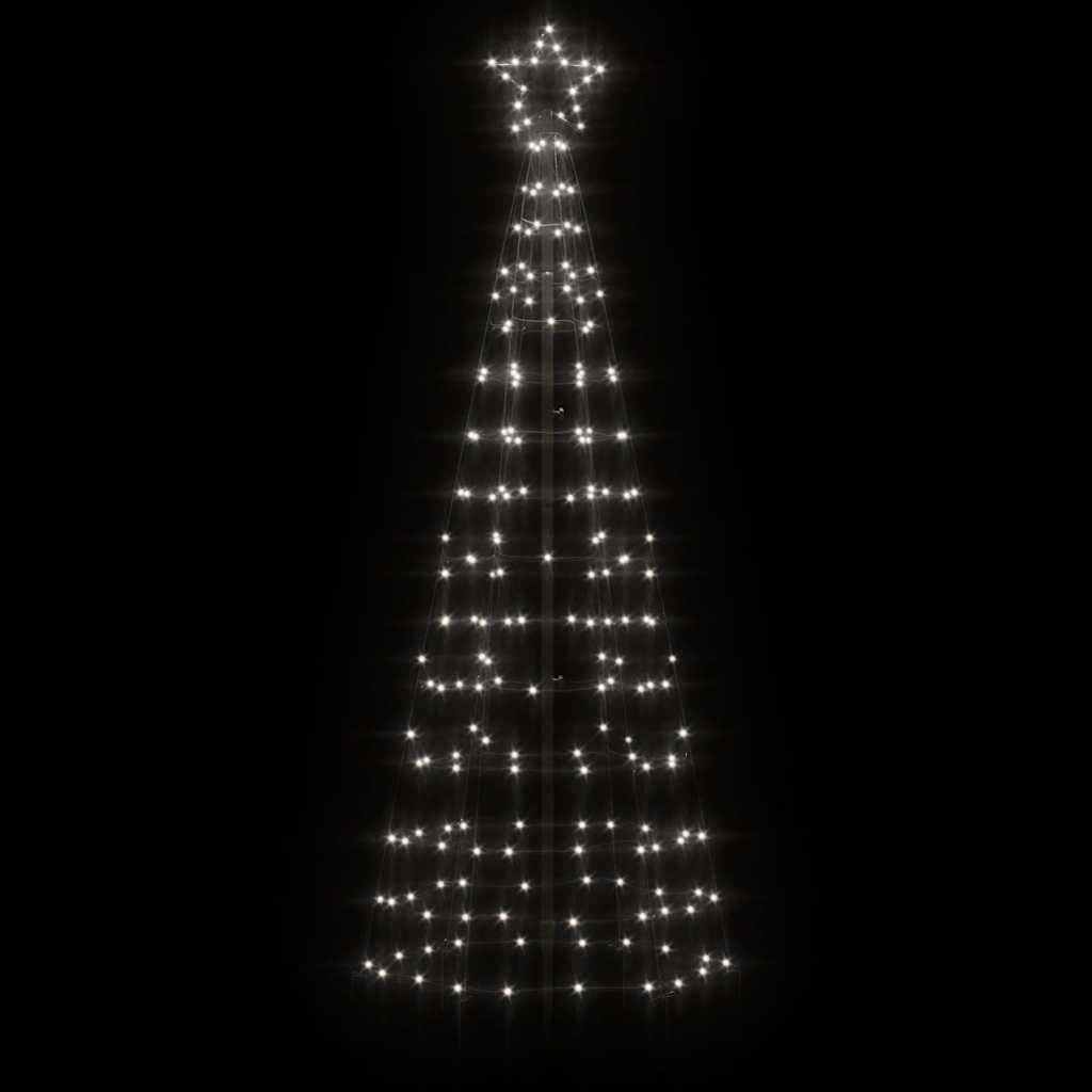 LED-Weihnachtsbaum mit Erdspießen 220 LEDs Warmweiß 180 cm