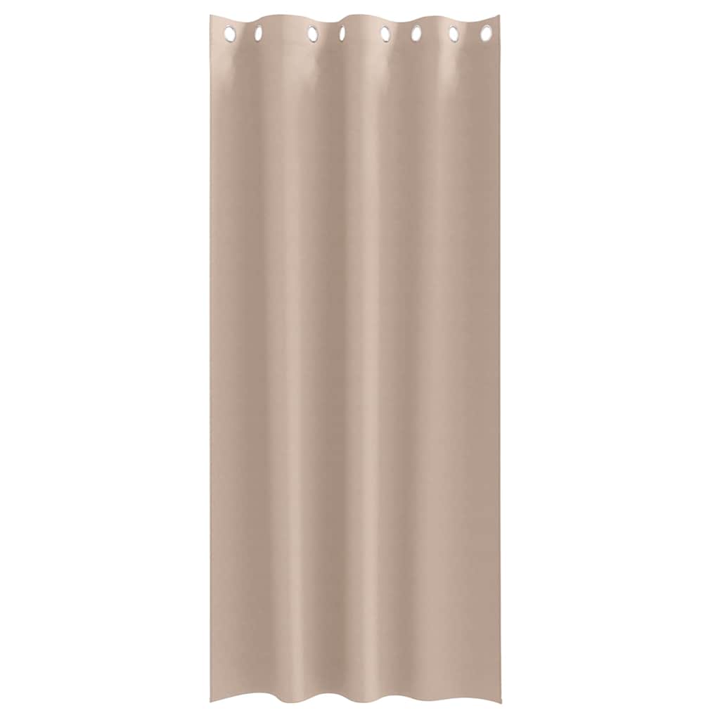 Verdunkelungs-Vorhänge mit Ringen 2 pcs Beige 140 x 140 cm