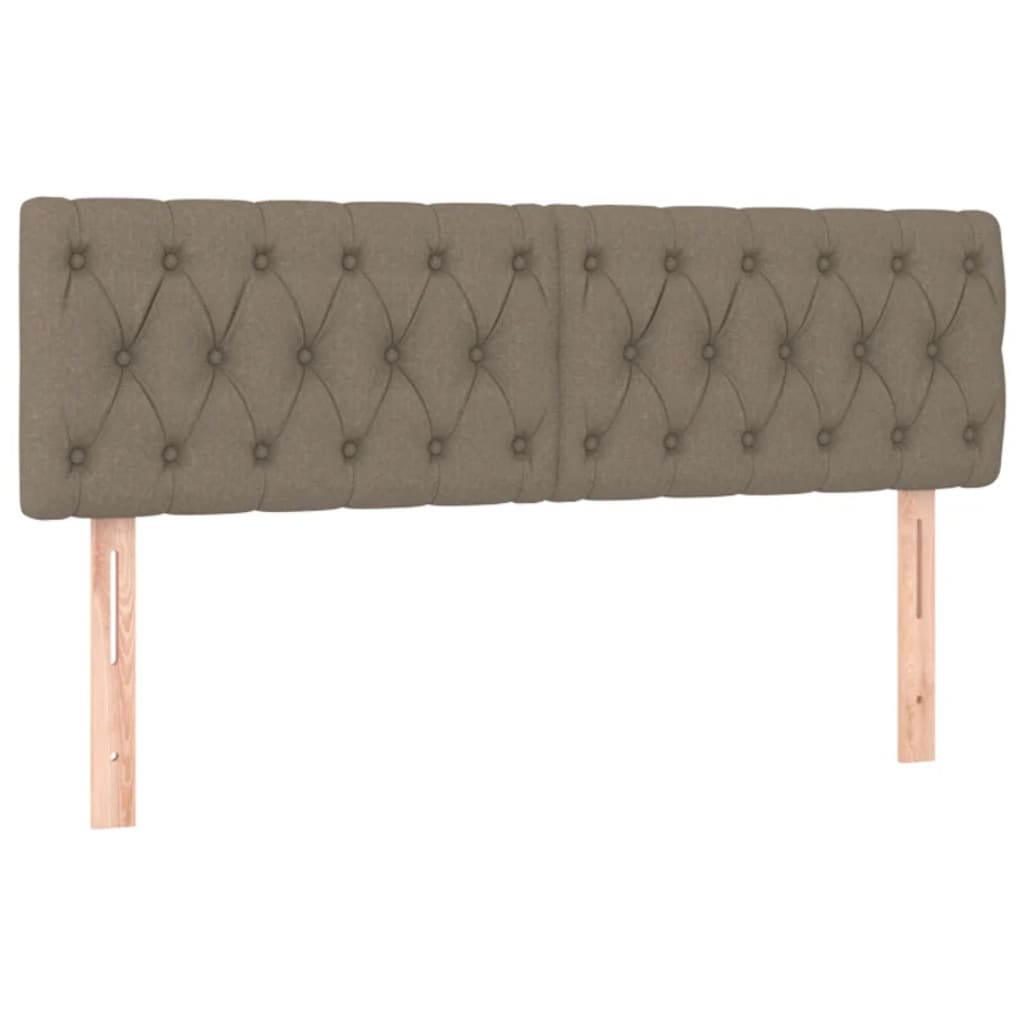 Kopfteil Hellgrau 80x7x118/128 cm Stoff
