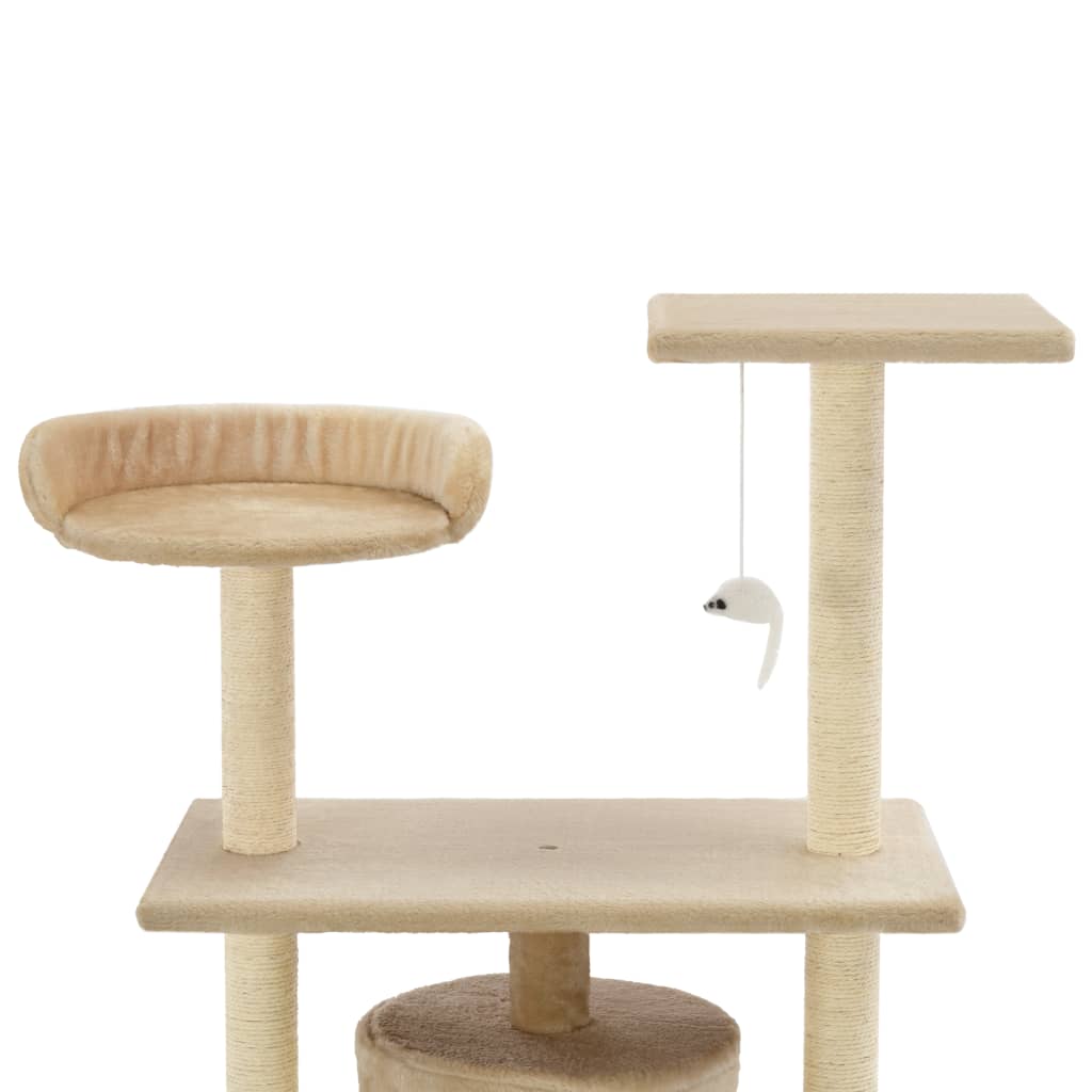 Katzen-Kratzbaum Sisal 95 cm Grau