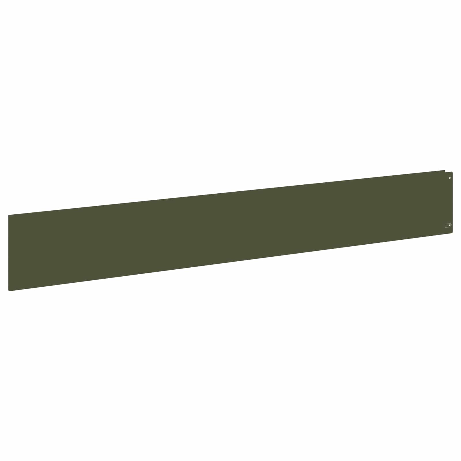 Raseneinfassung 10 pcs 100 x 12 cm Stahl Anthrazit
