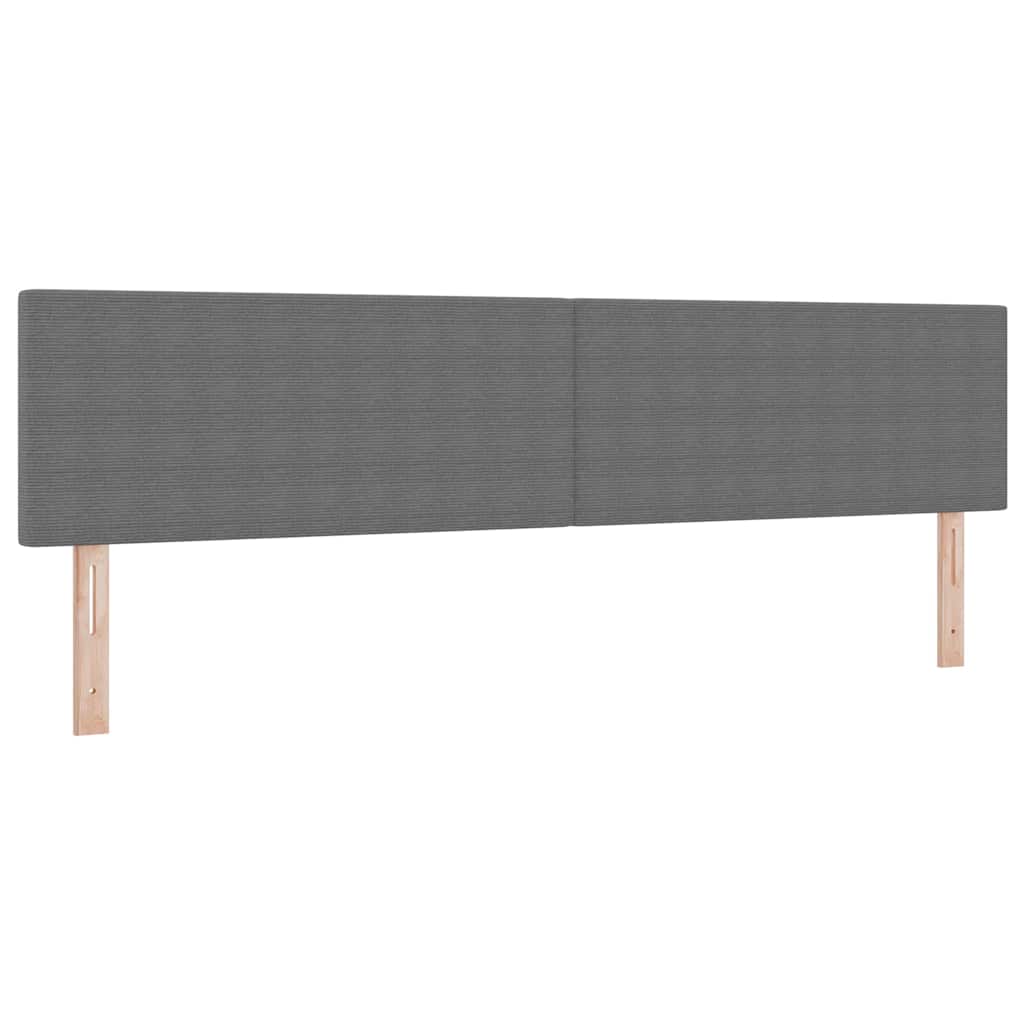 Kopfteil Hellgrau 80 cm Cordstoff