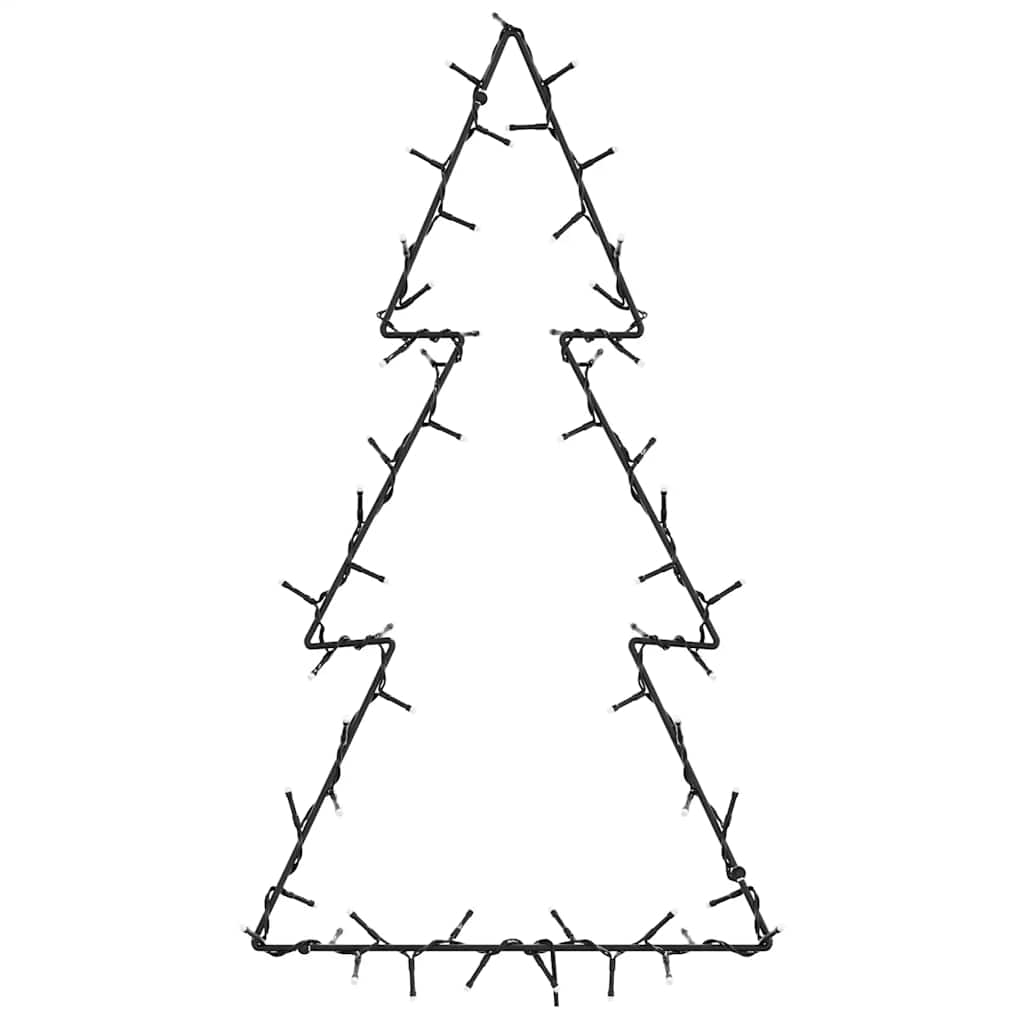 Weihnachtsbäume mit Erdspießen 3 Stk. 50 LEDs 30 cm