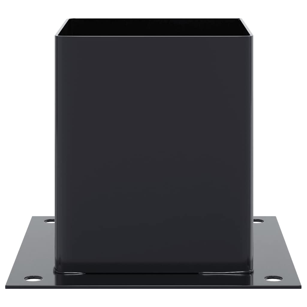 Pfostenträger Quadratisch 4Stk. Silber 46x46mm Verzinkter Stahl