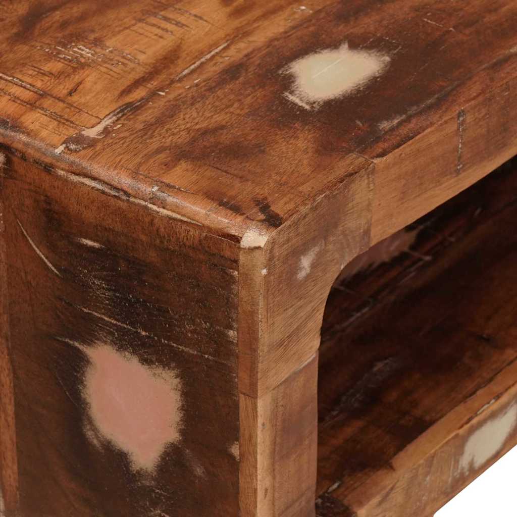 Schminktisch mit Spiegel Braun 90 x 76 x 45 cm Massivholz Mango