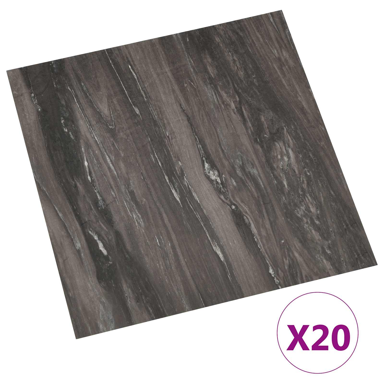 Selbstklebende Bodenplanken 30,5 x 30,5 cm 20 pcs PVC Betongrau