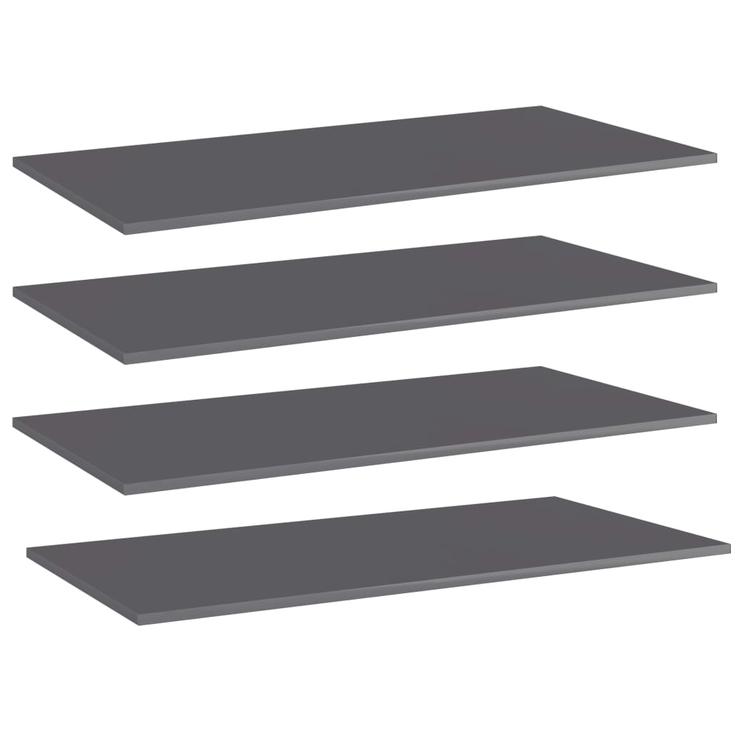 Bücherregal-Bretter 4 Stk. Weiß 40x10x1,5 cm Holzwerkstoff