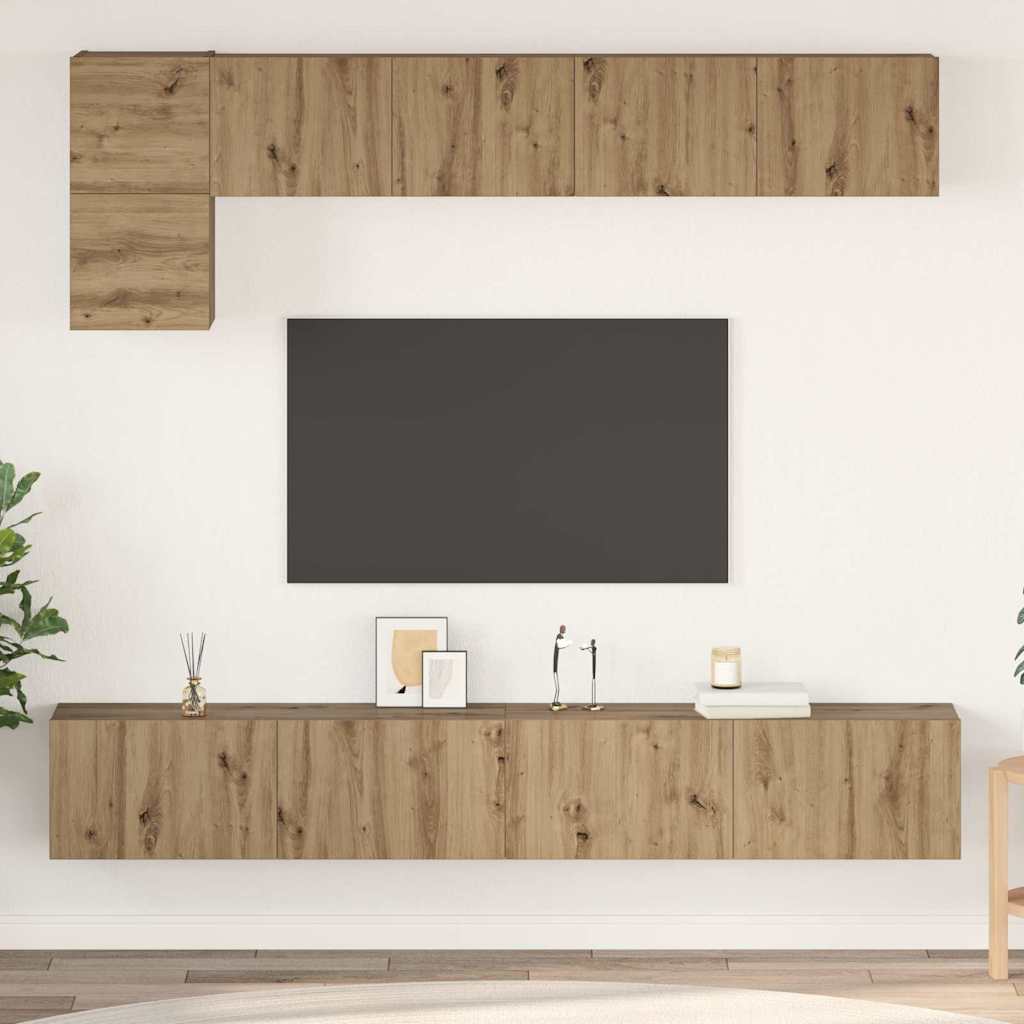 5-tlg. TV-Schrank-Set Weiß Holzwerkstoff