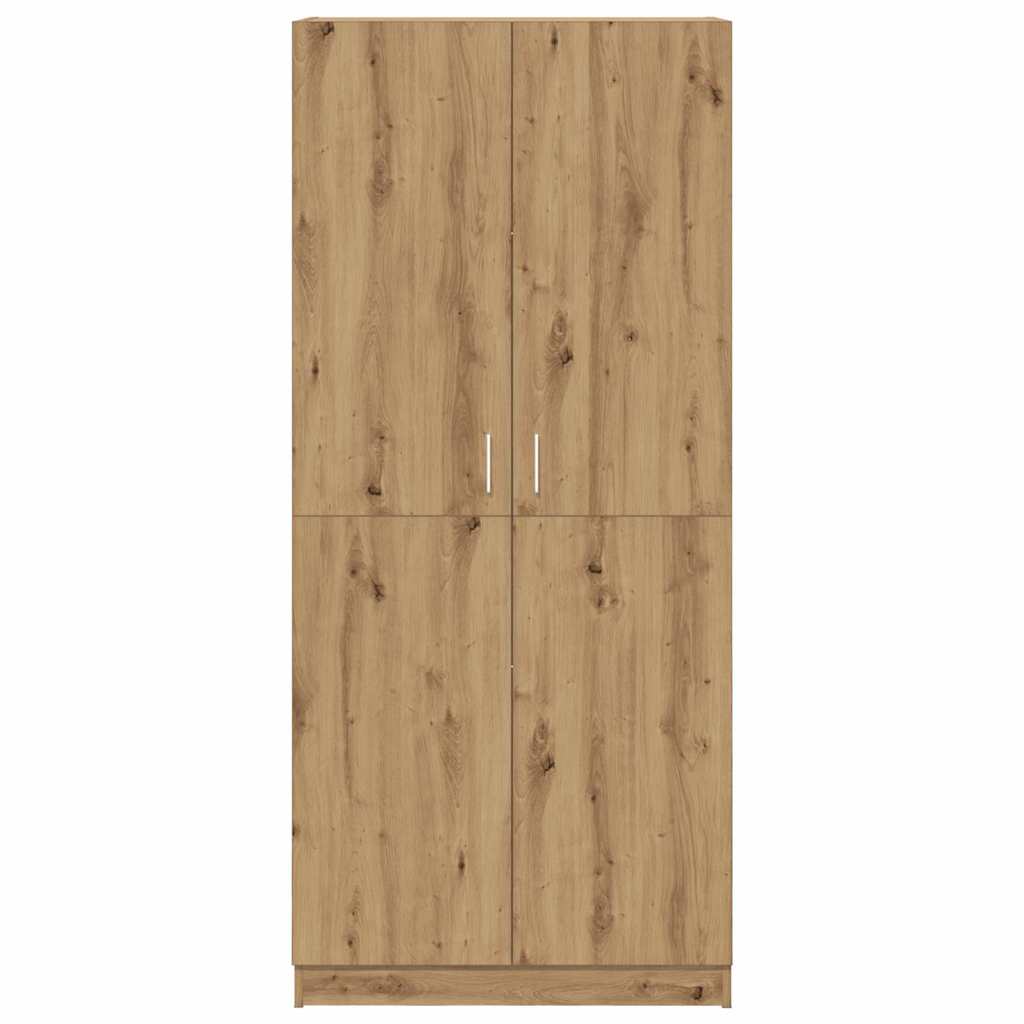 Kleiderschrank Weiß 80x52x180 cm Holzwerkstoff