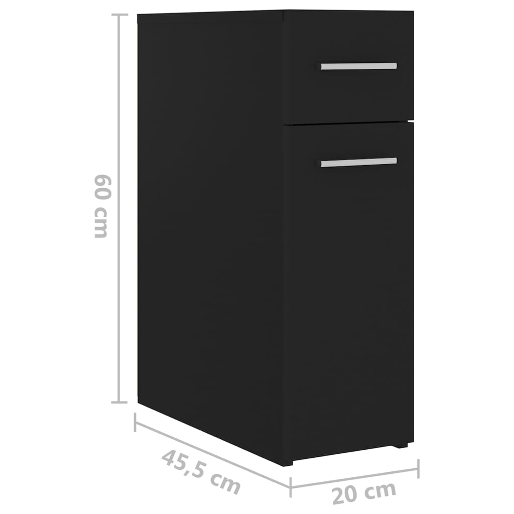 Apothekerschrank Weiß 20x45,5x60 cm Holzwerkstoff