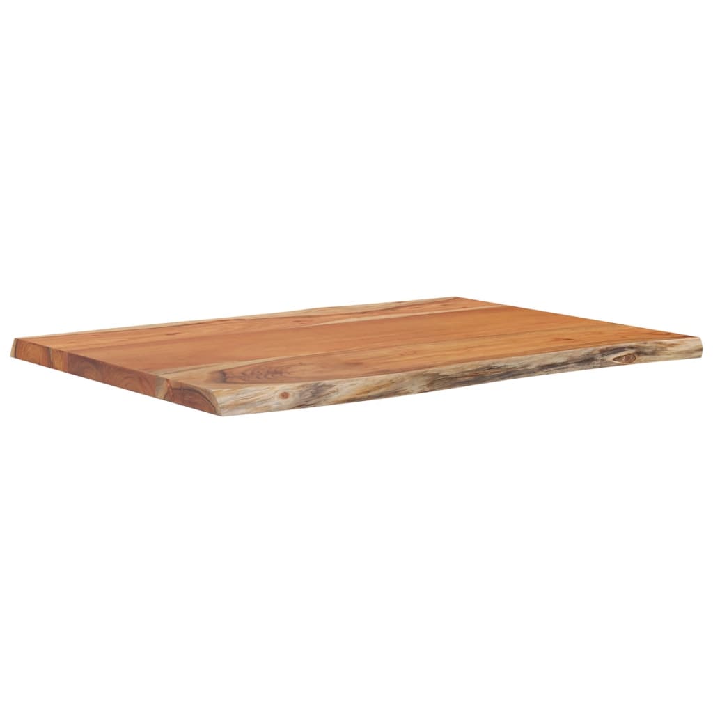 Tischplatte 40x40x2,5 cm Rechteckig Massivholz Akazie Baumkante