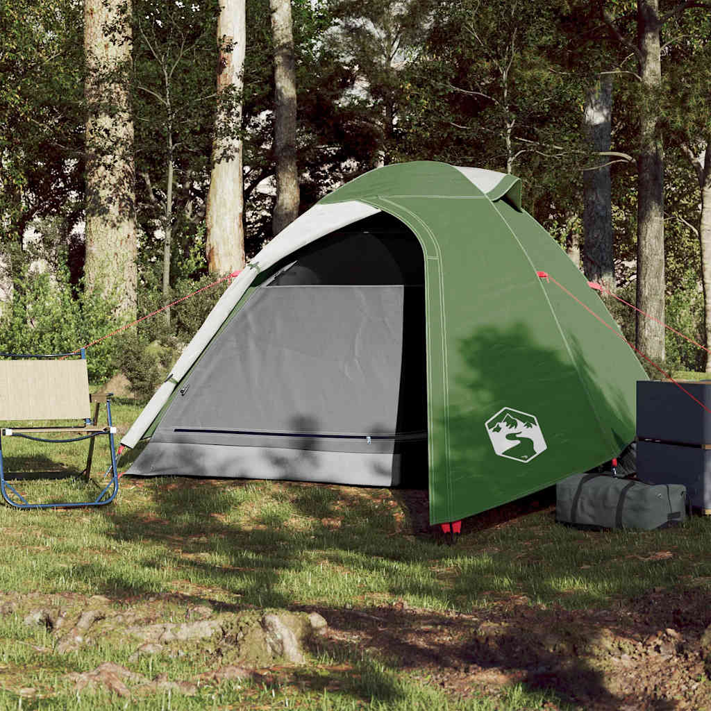 Kuppel-Campingzelt 2 Personen Olivgrün Wasserdicht