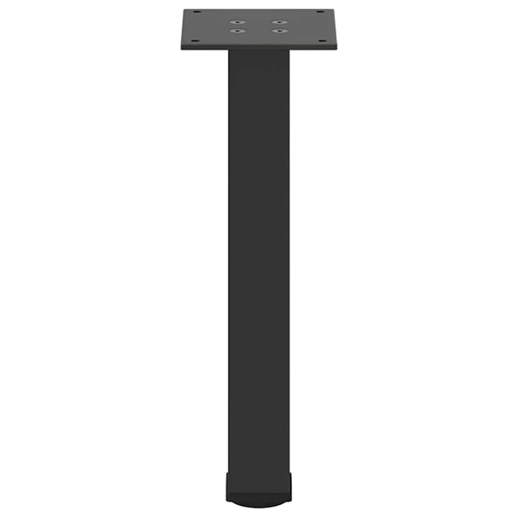 Bartischbeine 4 Stk. Schwarz 100-102 cm Stahl