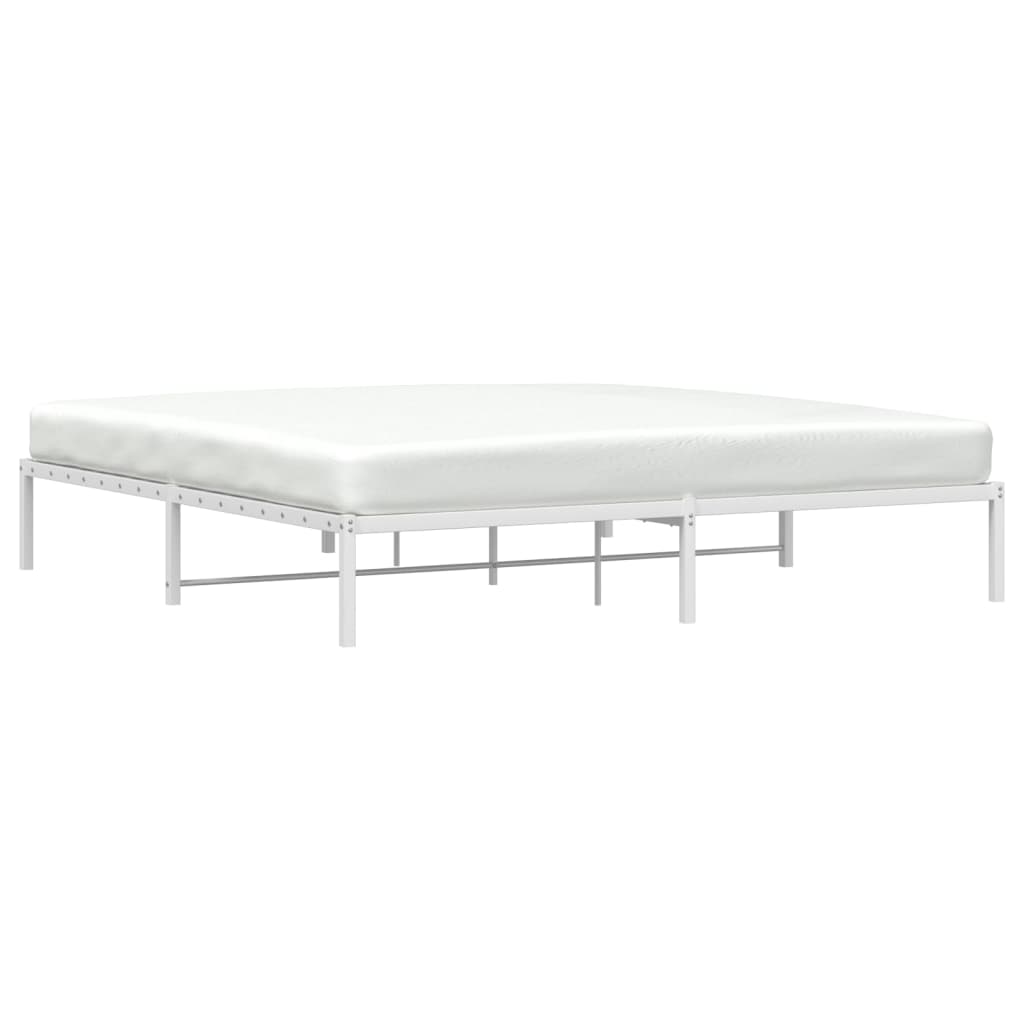 Bettgestell Metall Schwarz 75x190 cm