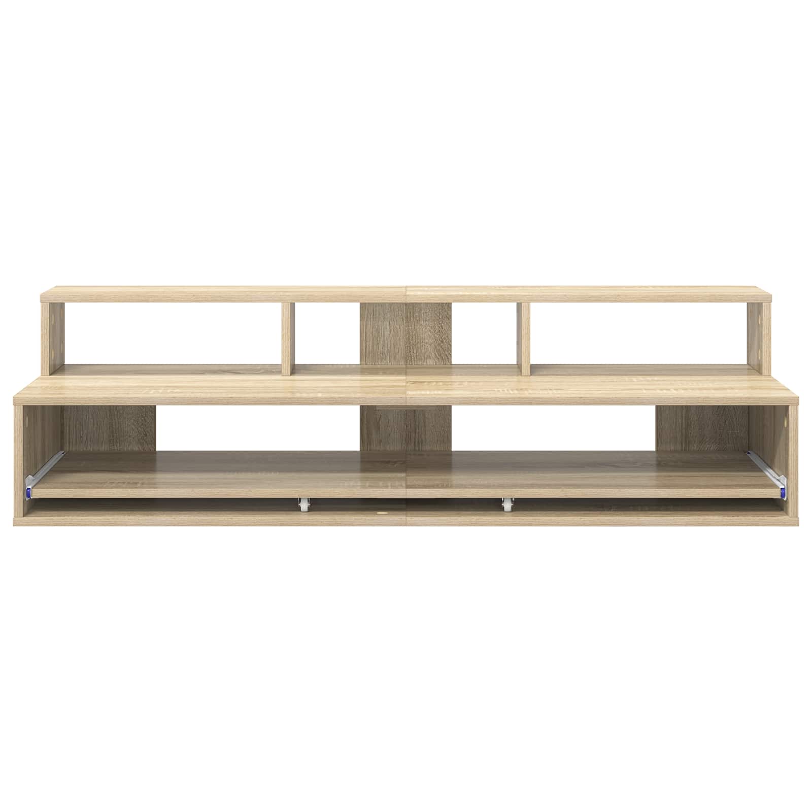 Studiotisch Weiß 152 x 42,5 x 36 cm Holzwerkstoff