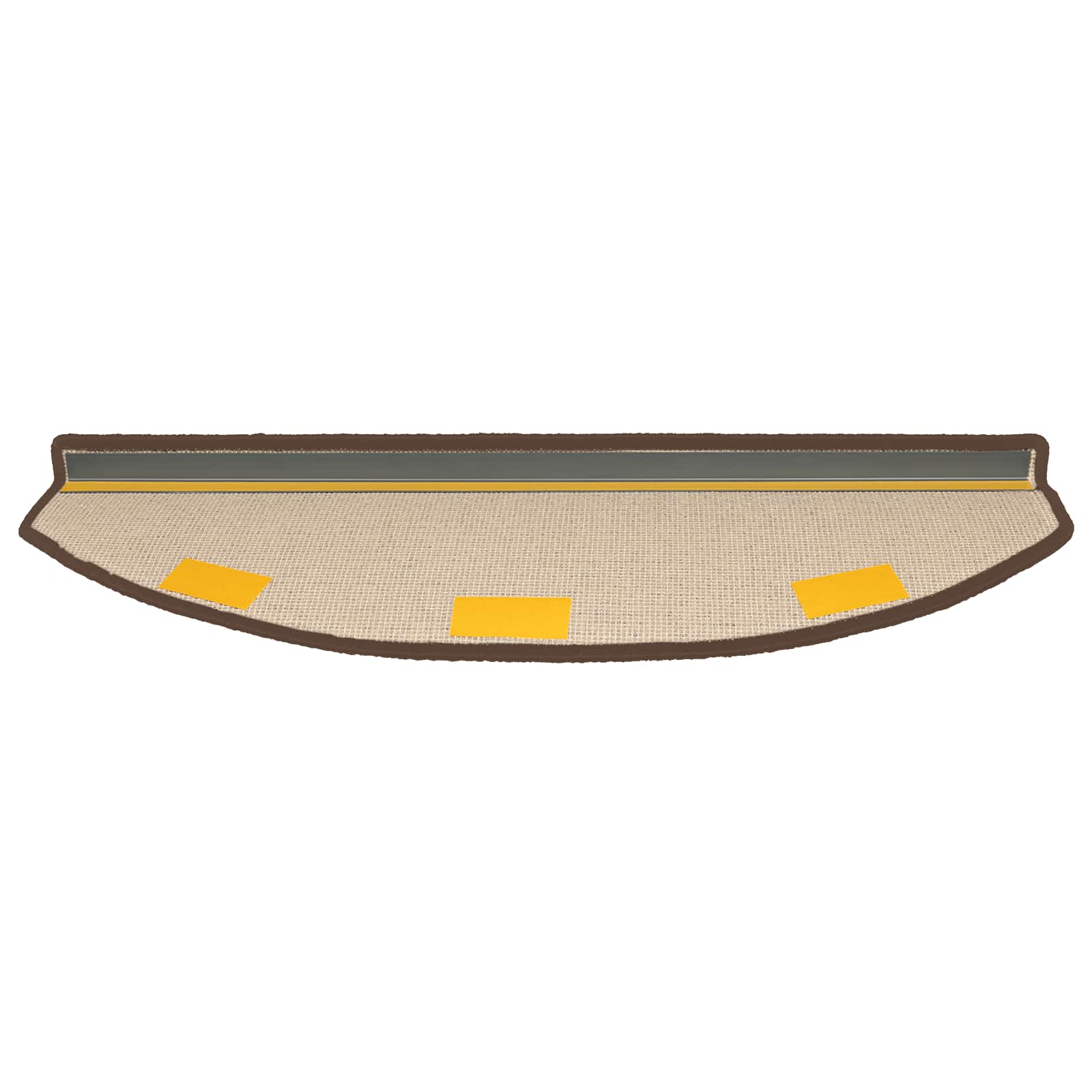 Stufenmatten 15 Stk. 56x17x3 cm Anthrazit Halbrund