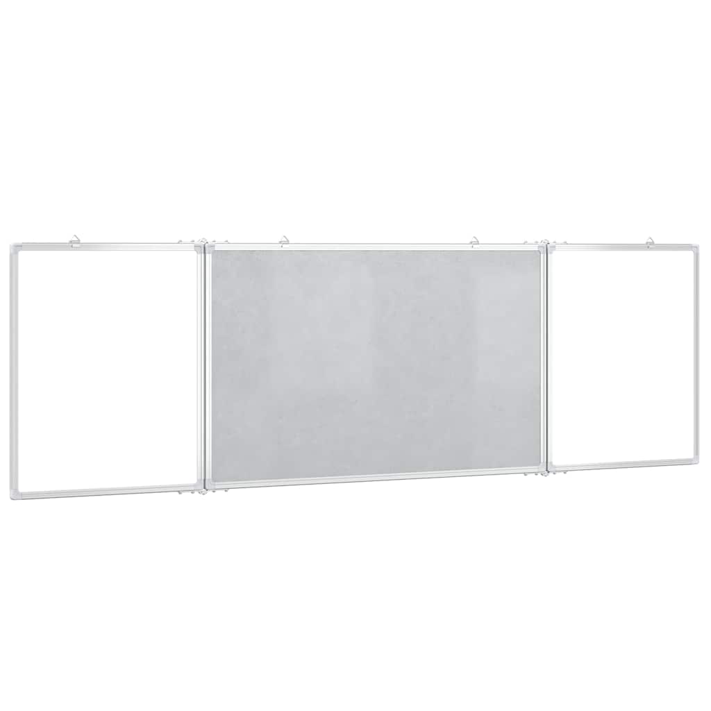 Magnetisches Whiteboard Klappbar 160x40x1,7 cm Aluminium