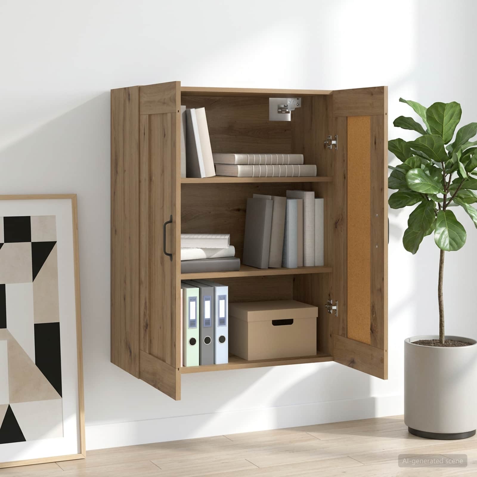 Hängeschrank Weiß 69,5x32,5x90 cm