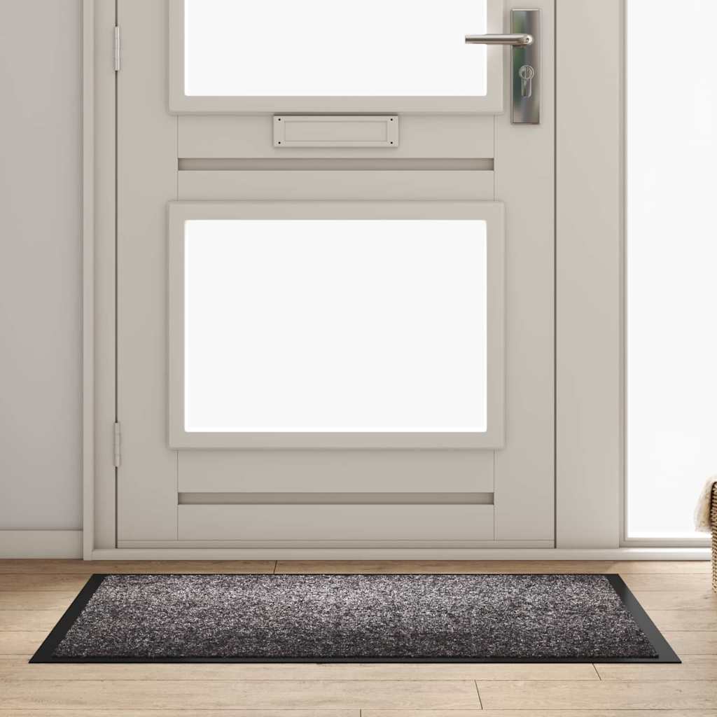 Fußmatte Anthrazit 60 x 40 x 1,2 cm Teddystoff