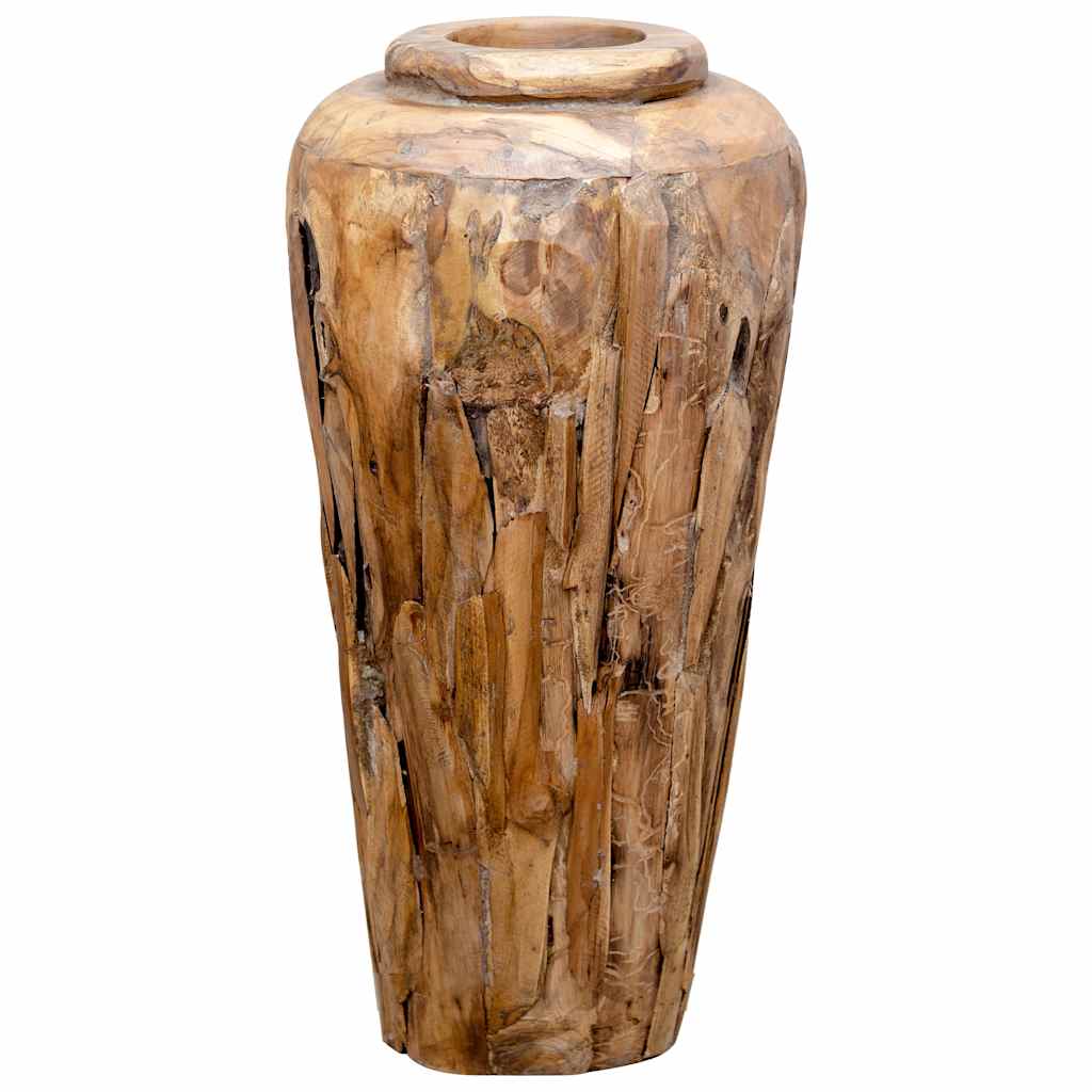 Deko-Vase 40 x 100 cm Massivholz Teak