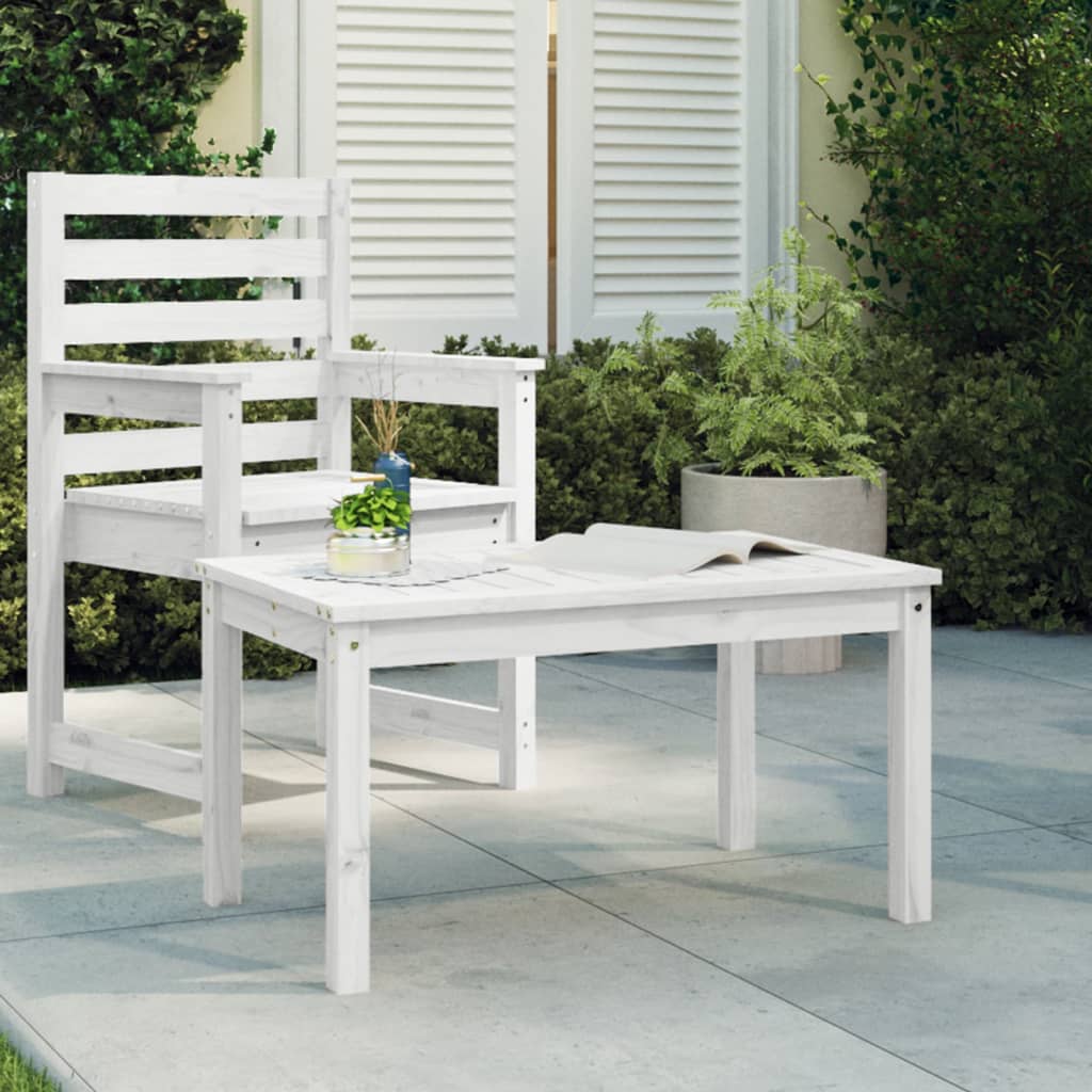 Gartentisch 82,5x50,5x45 cm Massivholz Kiefer