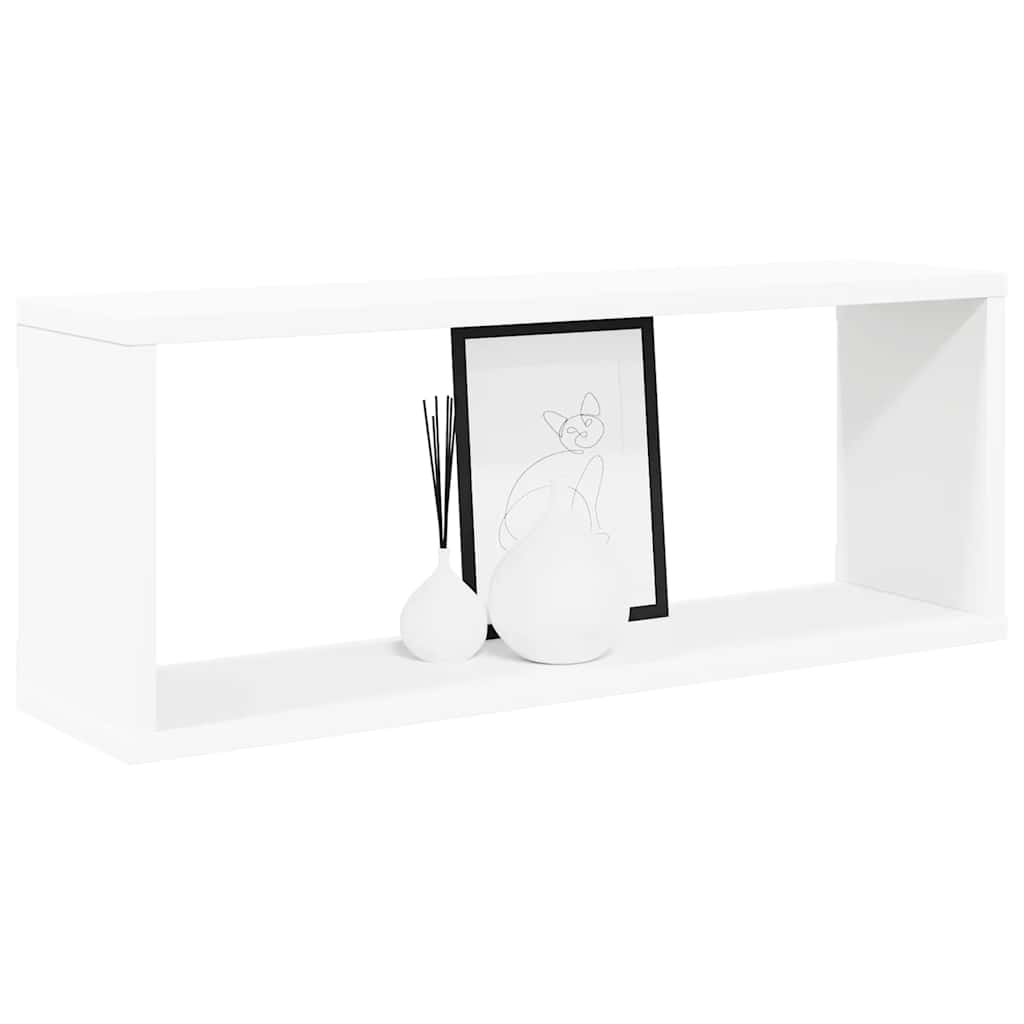 Würfelregale 2 Stk. Weiß 30x15x30 cm