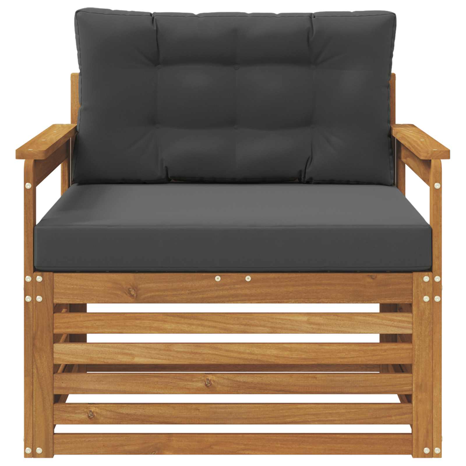 2 Stück Outdoor-Sofa Natur