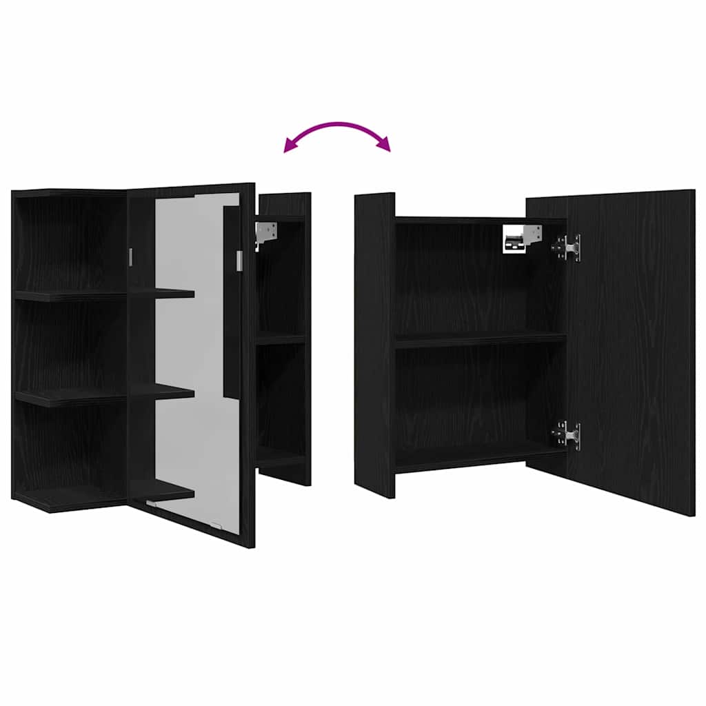 Bad-Spiegelschrank Weiß 62,5x20,5x64 cm Holzwerkstoff