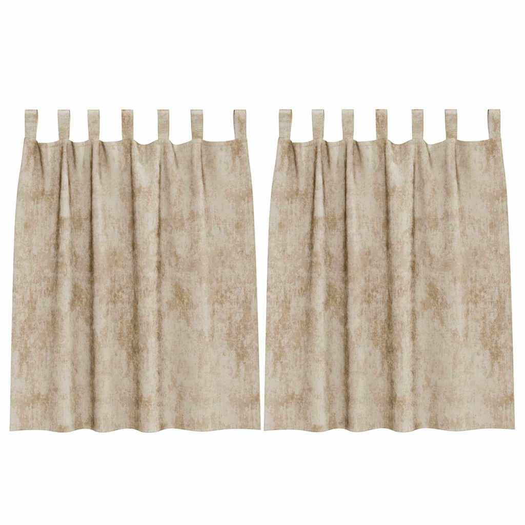 Samtvorhänge mit Vorhängen 2 pcs Weinrot 140 x 140 cm Samt