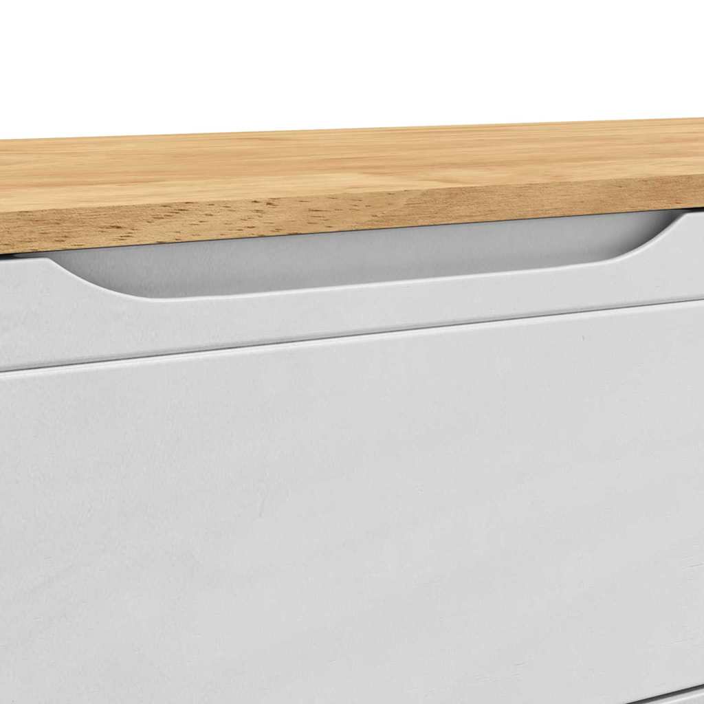Flurbank FLORO Wachsbraun 115 x 40 x 45 cm Massivholz Kiefer