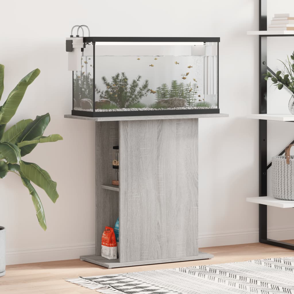 Aquariumständer Weiß 60,5x36x72,5 cm Holzwerkstoff