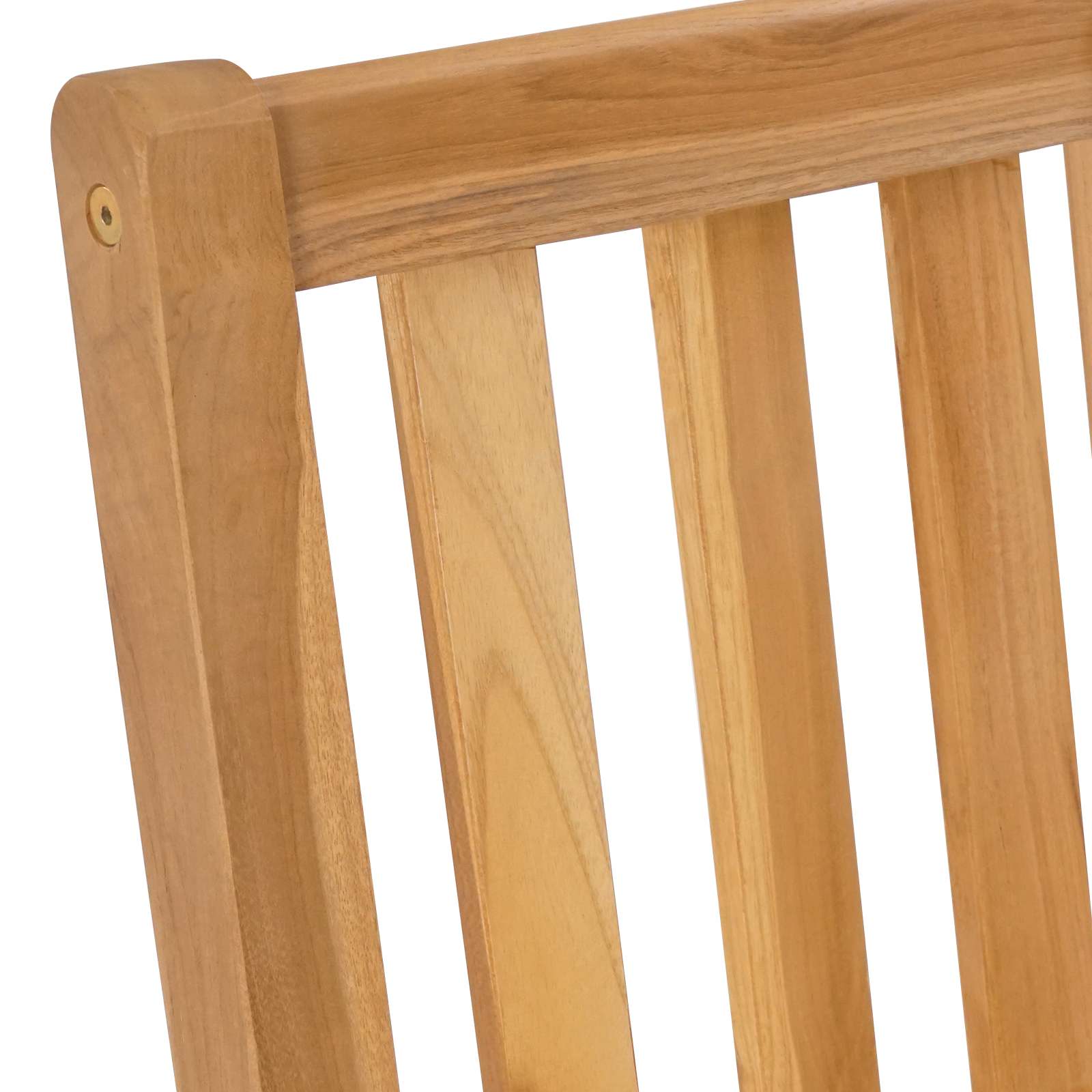 Barhocker 2 pcs Natur Massivholz Teak