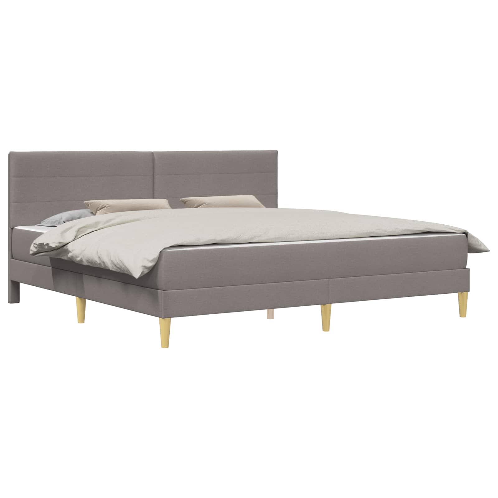 Bettrahmen Hellgrau 80 x 200 cm Polyester