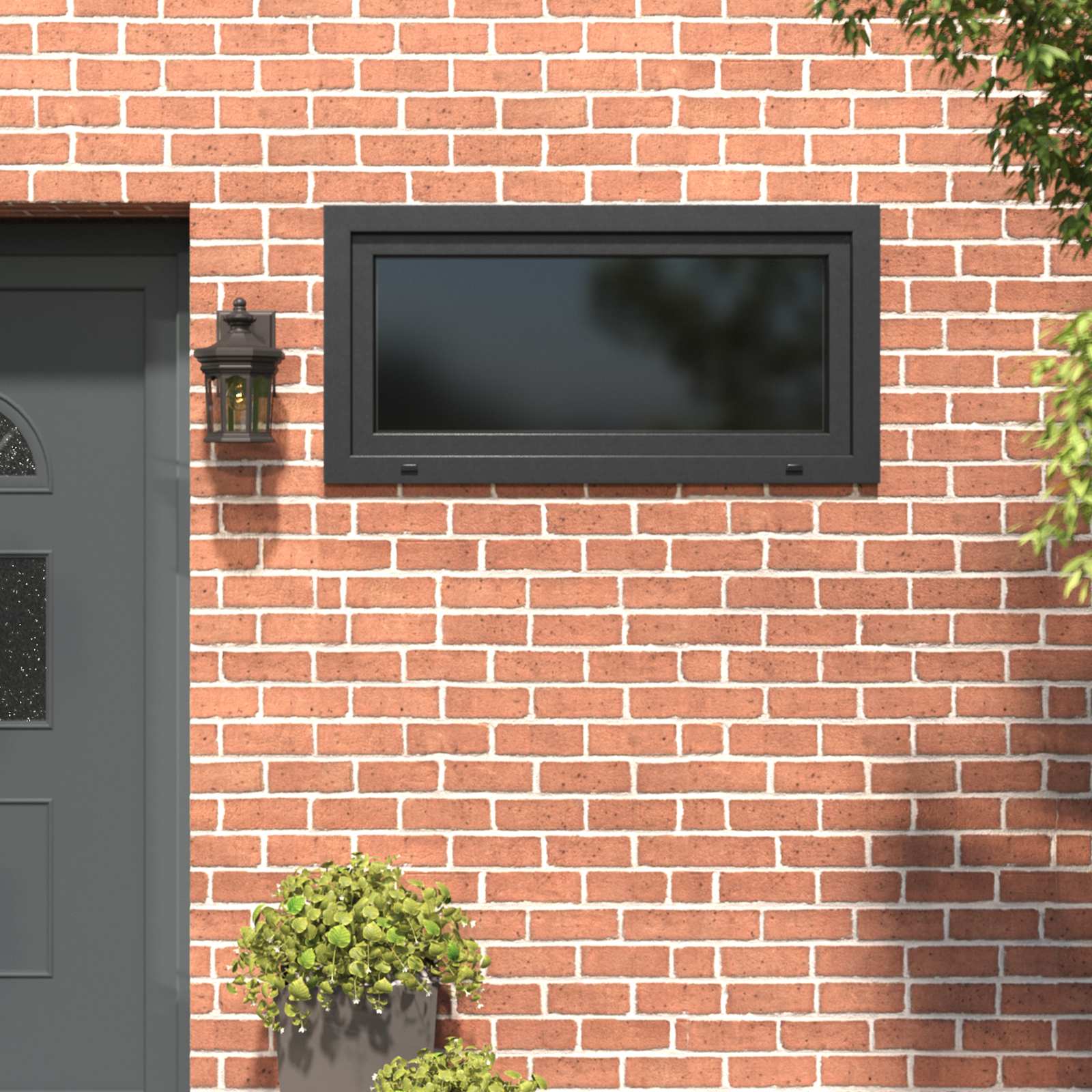 Kellerfenster RISOR 50 x 50 cm PVC und Glas Weiß