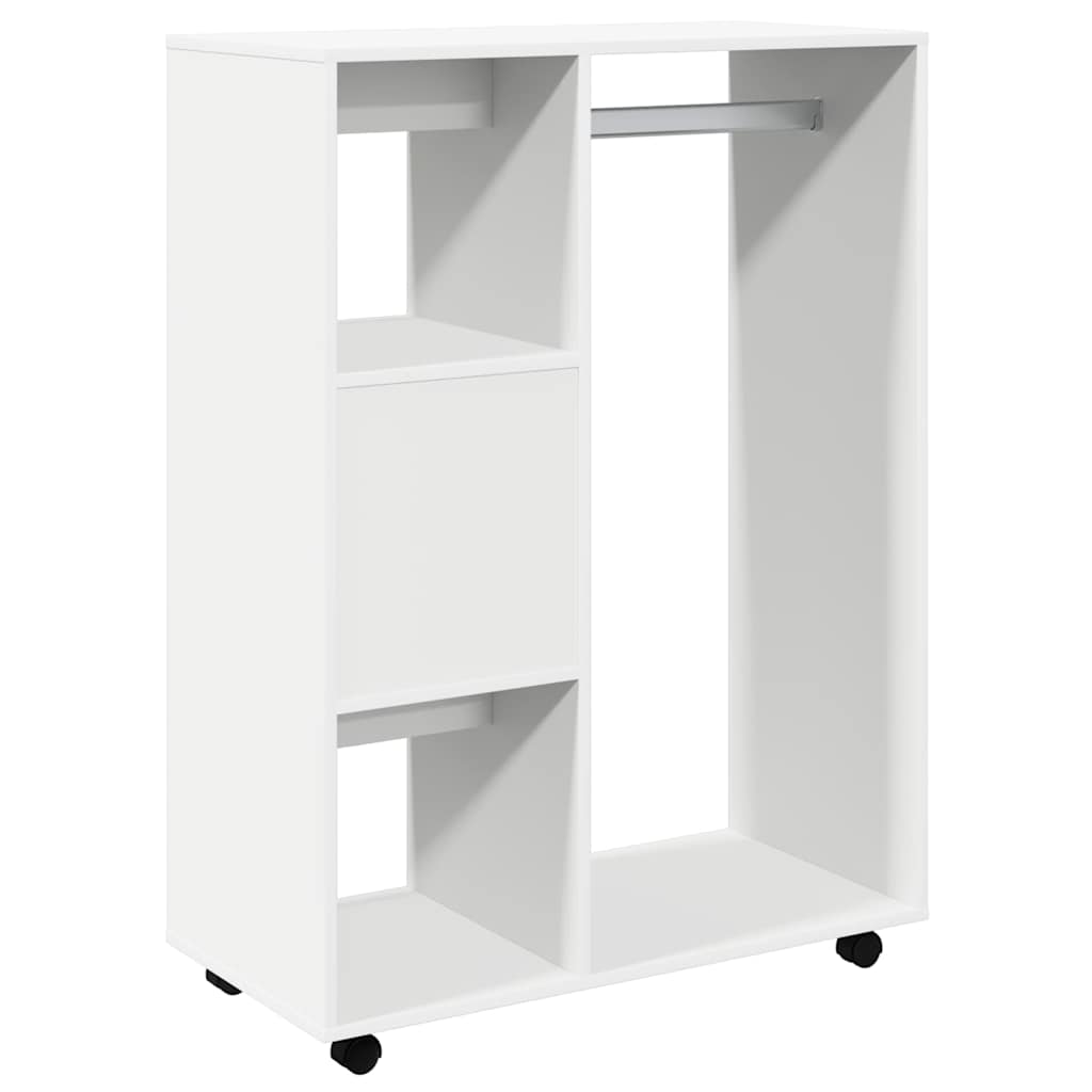 Kleiderschrank Weiß 80x40x110 cm Holzwerkstoff