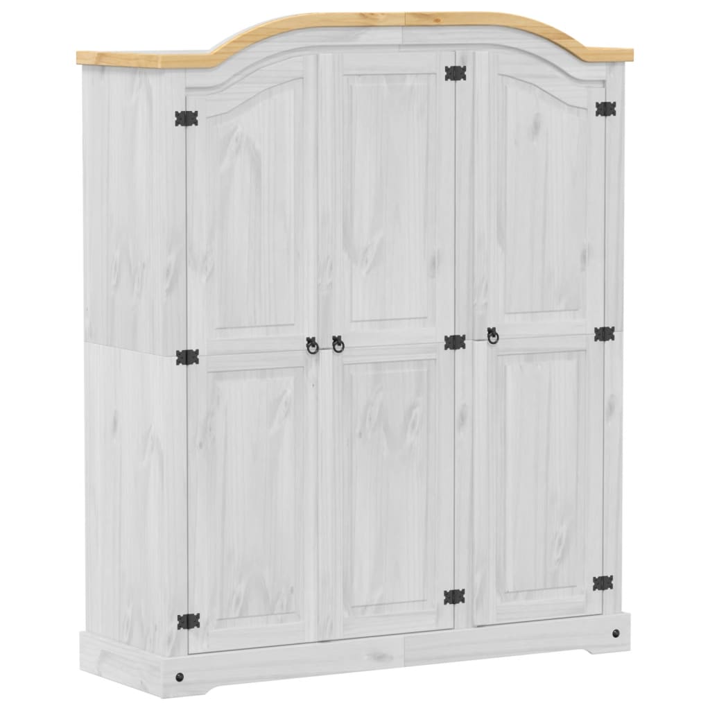 Kleiderschrank Corona 151,5x52x186 cm Massivholz Kiefer