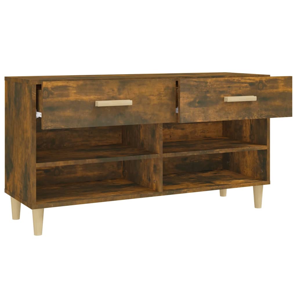 Schuhschrank Weiß 102x35x55 cm Holzwerkstoff
