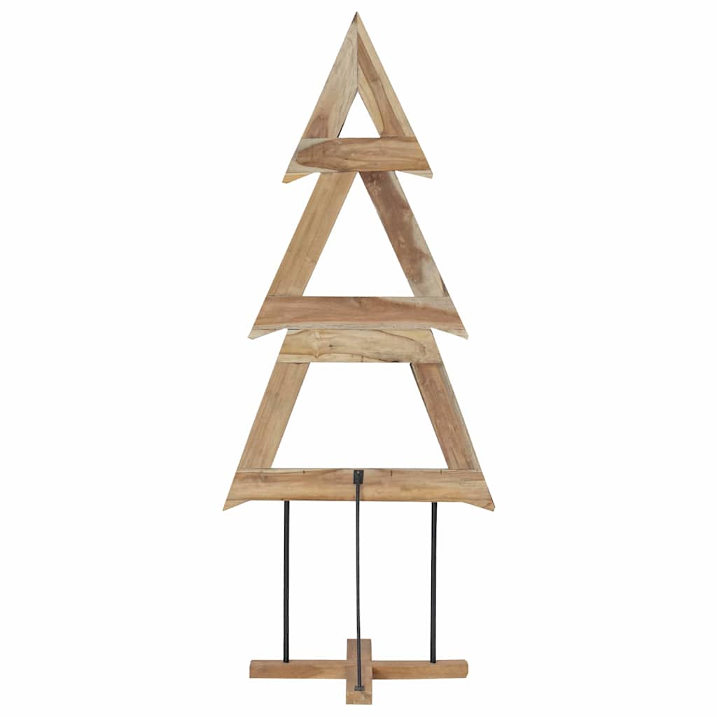 Weihnachtsbaum mit Ständer Braun 90 cm Massivholz Teak