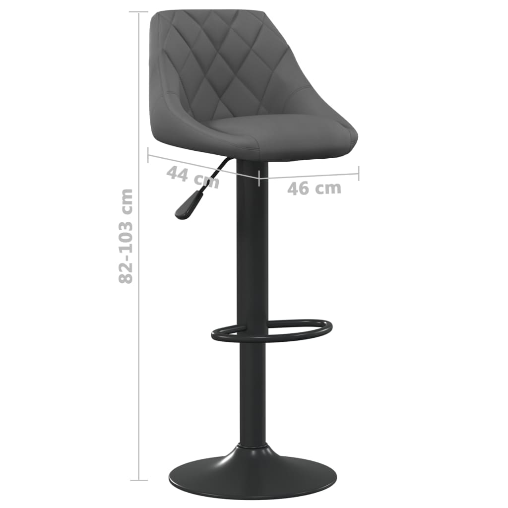 Barhocker Creme Samt